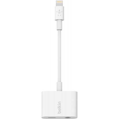 벨킨 Belkin 3.5mm Audio + Charge Rockstar (iPhone Aux Adapter, iPhone Charging Adapter for iPhone 11, 11 Pro, 11 Pro Max, XS, XS Max, XR, 8, 8 Plus and More)