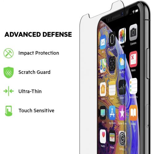 벨킨 Belkin ScreenForce TemperedGlass Screen Protection for iPhone Xs Max  iPhone Xs Max Screen Protector