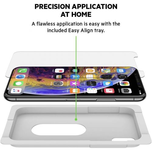 벨킨 Belkin ScreenForce TemperedGlass Screen Protection for iPhone Xs Max  iPhone Xs Max Screen Protector