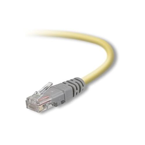 벨킨 Belkin 10-Foot CAT5e Crossover Molded Networking Cable (Yellow)