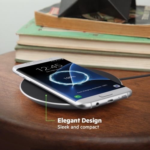 벨킨 Belkin F7U014dqSLV Boost Up Qi 15W Wireless Charging Pad for Samsung, Black Pack