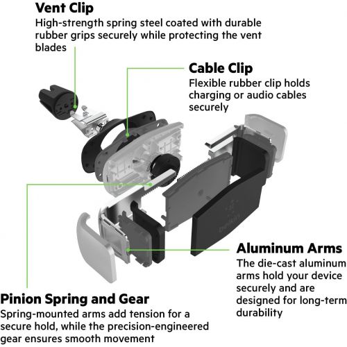 벨킨 Belkin Universal Car Vent Mount for iPhone, Samsung Galaxy and Most Smartphones up to 5.5 inches (Latest Model)