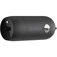 Belkin USB-C Car Charger 18W (iPhone Fast Charger for iPhone 11, 11 Pro, 11 Pro Max, XS, XS Max, XR, X, 8, 8 Plus, iPad Pro 10.5-inch, 12.9-inch 2nd gen), Model:F7U099btBLK