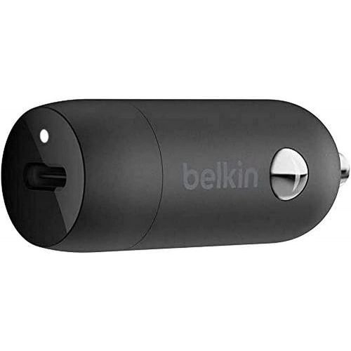 벨킨 Belkin USB-C Car Charger 18W (iPhone Fast Charger for iPhone 11, 11 Pro, 11 Pro Max, XS, XS Max, XR, X, 8, 8 Plus, iPad Pro 10.5-inch, 12.9-inch 2nd gen), Model:F7U099btBLK