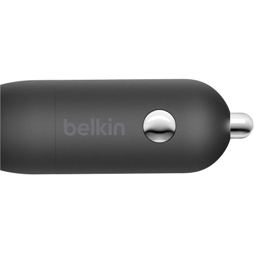 벨킨 Belkin USB-C Car Charger 18W (iPhone Fast Charger for iPhone 11, 11 Pro, 11 Pro Max, XS, XS Max, XR, X, 8, 8 Plus, iPad Pro 10.5-inch, 12.9-inch 2nd gen), Model:F7U099btBLK