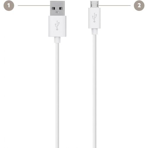 벨킨 Belkin MIXIT? Micro USB Cable for Samsung Phones (White, 4 Feet)