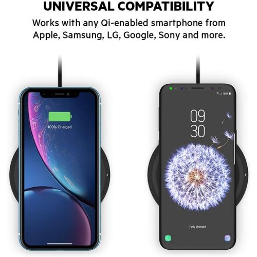 벨킨 Belkin Wireless Charger 5W - Boost Up Wireless Charging Pad for iPhone 11, 11 Pro, 11 Pro Max, XS, XS Max, XR, X, 8, 8 Plus, AirPods 2 and more, Compatible with all Qi enabled devi