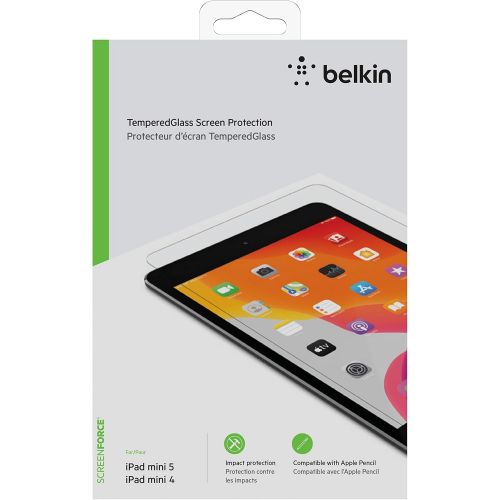 벨킨 Belkin iPad Mini 5 Screen Protector (ScreenForce TemperedGlass Screen Protector for iPad Mini 5, iPad Mini 4) iPad Mini Screen Protector, iPad Mini Screen Protector