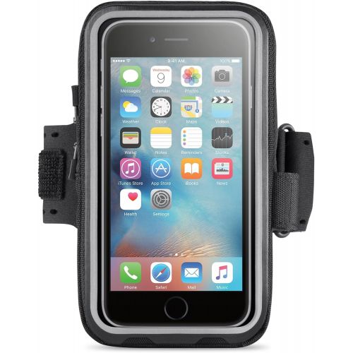 벨킨 Belkin Sport-Fit Plus Armband for iPhone 6 / 6S, Fitbit Alta, Fitbit Blaze and Fitbit Charge HR (Black/Overcast)