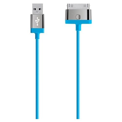 벨킨 Belkin MIXIT 30-Pin ChargeSync Cable for iPhone 4/4S/3/3S, iPad 3G and iPad 2 (Blue)