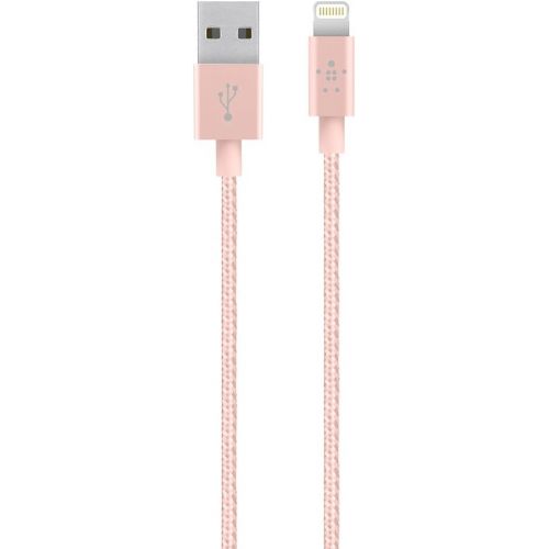 벨킨 Belkin MIXIT Metallic Lightning to USB A Cable - Apple MFi Certified - Rose Gold - 4 Feet/1.2 Meters