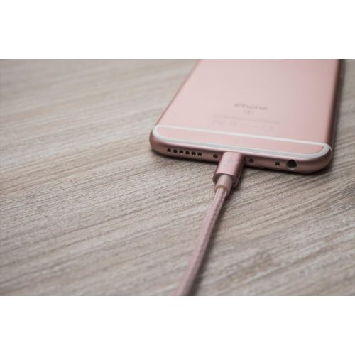 벨킨 Belkin MIXIT Metallic Lightning to USB A Cable - Apple MFi Certified - Rose Gold - 4 Feet/1.2 Meters