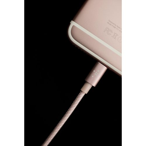 벨킨 Belkin MIXIT Metallic Lightning to USB A Cable - Apple MFi Certified - Rose Gold - 4 Feet/1.2 Meters