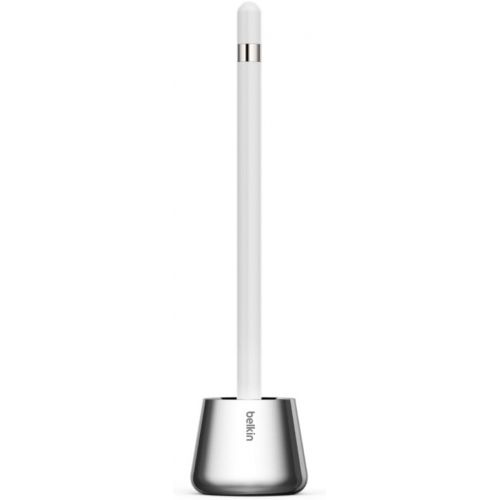 벨킨 Belkin Stylus Stand and Base for Apple Pencil - Retail Packaging - Silver