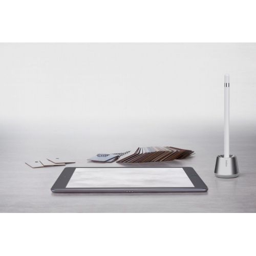 벨킨 Belkin Stylus Stand and Base for Apple Pencil - Retail Packaging - Silver