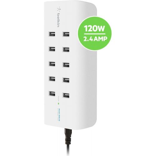 벨킨 Belkin RockStar 10-Port USB Charging Station Power Strip (2.4 Amp per Port)