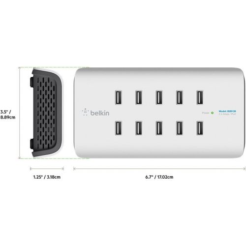 벨킨 Belkin RockStar 10-Port USB Charging Station Power Strip (2.4 Amp per Port)