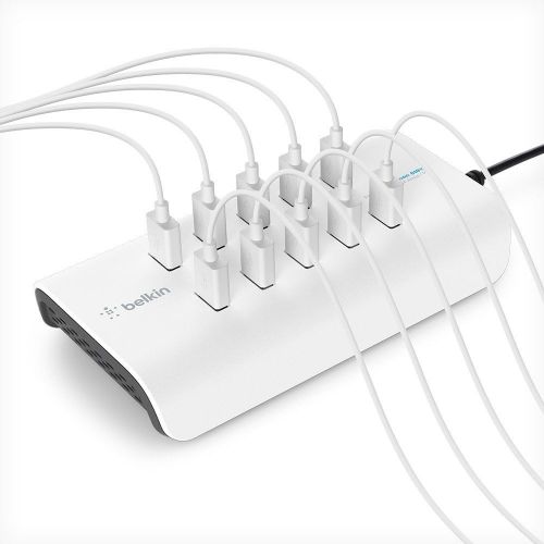 벨킨 Belkin RockStar 10-Port USB Charging Station Power Strip (2.4 Amp per Port)