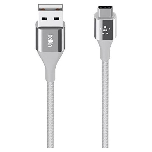 벨킨 Belkin MIXIT 4-Foot DuraTek USB-C to USB-A Cable (Silver)