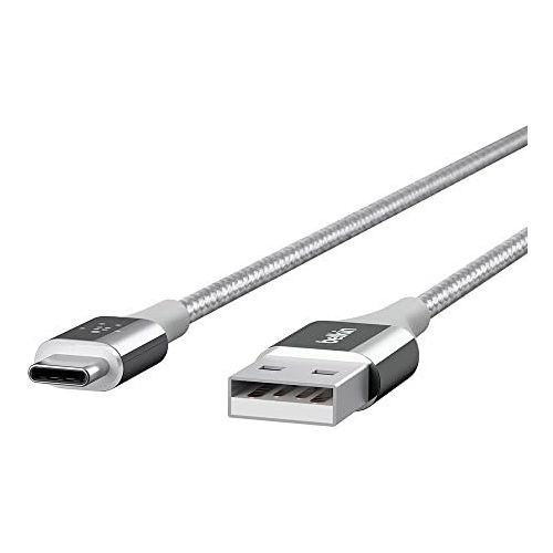 벨킨 Belkin MIXIT 4-Foot DuraTek USB-C to USB-A Cable (Silver)