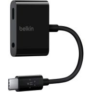 Belkin Rockstar 3.5mm Audio + USB-C Charge Adapter (USB-C Audio Adapter for Note10, Pixel 3, Pixel 3XL, Ipad Pro and More)