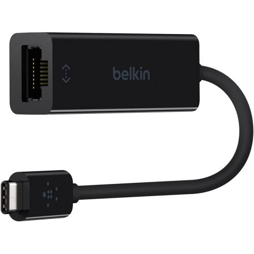 벨킨 Belkin USB-IF Certified USB Type C (USB-C) to Gigabit Ethernet Adapter, Compatible with USB-C Devices including New MacBook, MacBook Pro (2016), XPS and ChromeBook Pixel (F2CU040bt