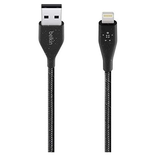 벨킨 Belkin DuraTek Plus Lightning to USB-A Cable with Strap (Ultra-Strong iPhone Charging Cable), 6ft/1.8m, Black