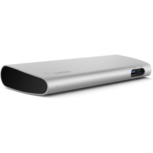벨킨 Belkin Thunderbolt 3 Dock w/ 2.6ft Thunderbolt 3 Cable (Thunderbolt Dock for MacBook Pro models from 2016 or later, includes the 2018 version), Dual 4K @60Hz, 40Gbps Data Transfer