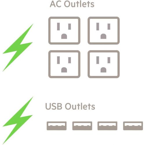 벨킨 Belkin Boost Charge 8-Port Charging Station (USB/AC)  Multiple USB Charging Station/AC Charging Station for Conference Rooms and Public Spaces