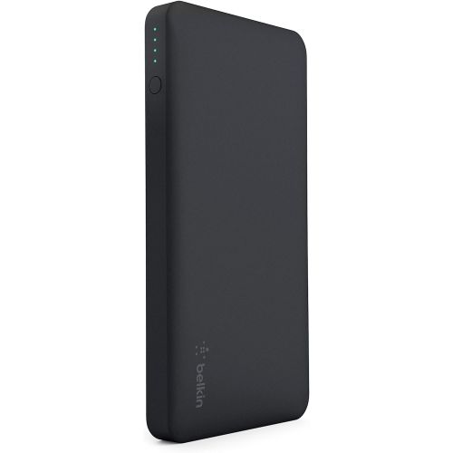 벨킨 Belkin Pocket Power 10K Power Bank (Portable Charger for iPhone, Samsung Galaxy, Google Pixel 3 , Apple Watch and more), Black