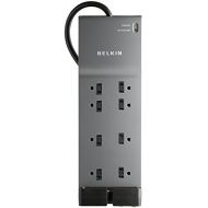 Belkin 8-Outlet Power Strip Surge Protector w/ Flat Plug, 6ft Cord  Ideal for Computers, Home Theatre, Appliances, Office Equipment (3,550 Joules)