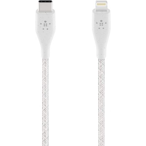 벨킨 Belkin USB-C to Lightning Cable + Strap (Made with DuraTek) Ultra-Strong iPhone Fast Charging Cable, iPhone USB-C Cable, 4ft/1.2m