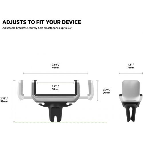 벨킨 Belkin F7U017bt Universal Car Vent Mount for iPhone, Samsung Galaxy and Most Smartphones up to 5.5 inches (Latest Model)