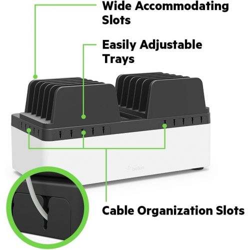 벨킨 Belkin Secure and Charge Station with Surge-Protected Power Source