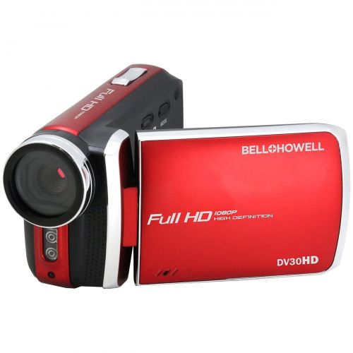 벨 Bell and Howell Bell+Howell Red DV30HD Full HD Fun-Flix Slim Camcorder