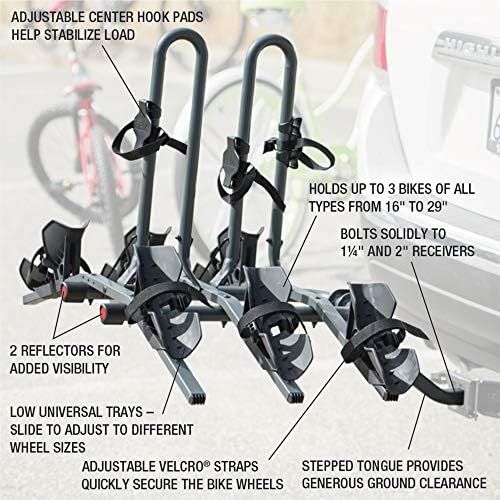 벨 Bell Right Up 350 3-Bicycle Platform Hitch Rack