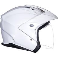 Bell Mag-9 Open Face Motorcycle Helmet (Solid Gloss Pearl White, X-Large)