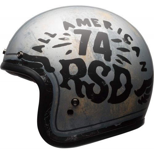 벨 Bell Custom 500 Open-Face Motorcycle Helmet(Solid Black, X-Small)