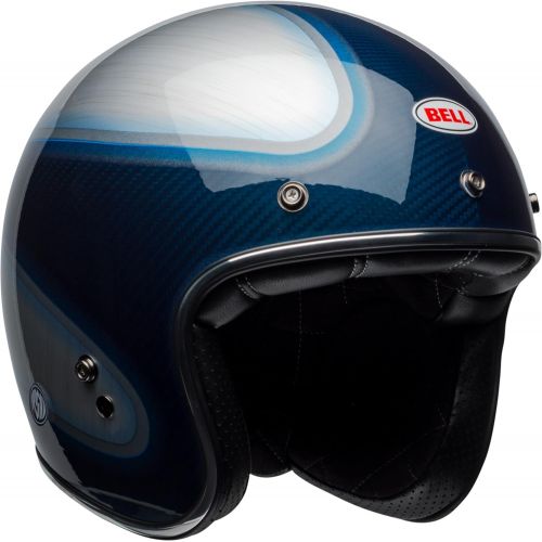 벨 Bell Custom 500 Carbon Open Face Motorcycle Helmet (RSD Bomb BlackGold, Medium) (Non-Current Graphic)