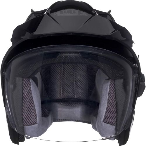 벨 Bell Mag-9 Flip Up Motorcycle Helmet (Solid Black, X-Large) (D.O.T.- Certified)