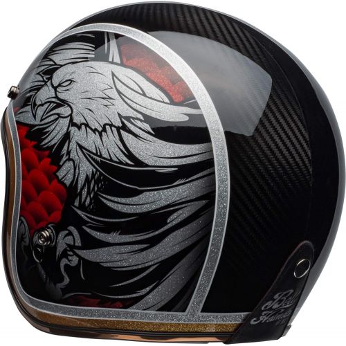 벨 Bell Custom 500 Carbon Open-Face Motorcycle Helmet(Matte BlackCarbon, X-Large)