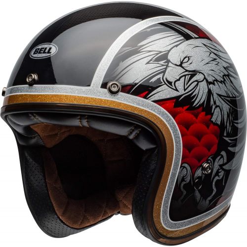 벨 Bell Custom 500 Carbon Open-Face Motorcycle Helmet(Matte BlackCarbon, X-Large)