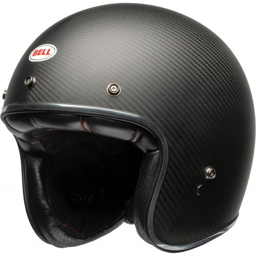 벨 Bell Custom 500 Carbon Open-Face Motorcycle Helmet(Matte BlackCarbon, X-Large)