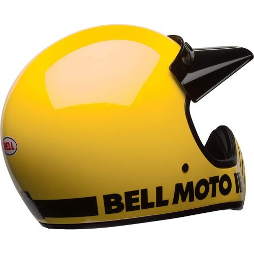 벨 Bell Moto-3 Off-Road Motorcycle Helmet (Classic Gloss Yellow, Large)