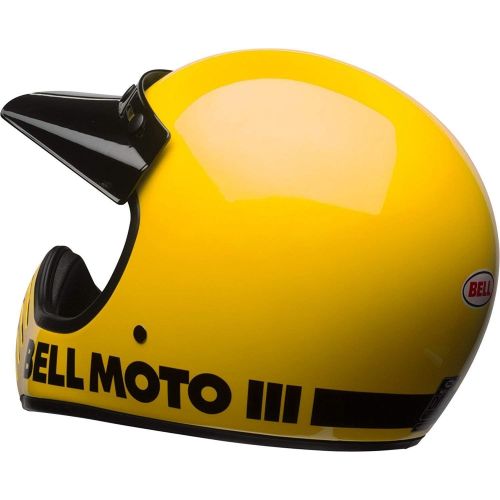 벨 Bell Moto-3 Off-Road Motorcycle Helmet (Classic Gloss Yellow, Large)