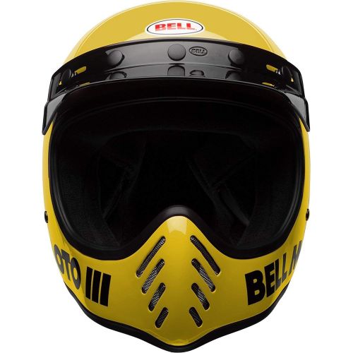 벨 Bell Moto-3 Off-Road Motorcycle Helmet (Classic Gloss Yellow, Large)