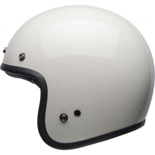 벨 Bell Custom 500 Open-Face Motorcycle Helmet(Solid Vintage White, Medium)