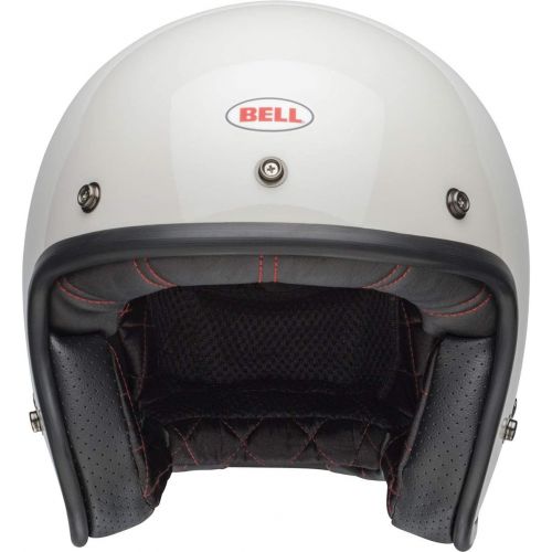 벨 Bell Custom 500 Open-Face Motorcycle Helmet(Solid Vintage White, Medium)