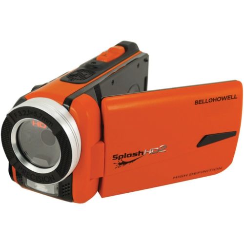벨 Bell + Howell BELL+HOWELL WV50HD-O 16.0 Megapixel 1080p SplashHD2 Underwater Digital Video Camcorder (Orange) Camera Accessories