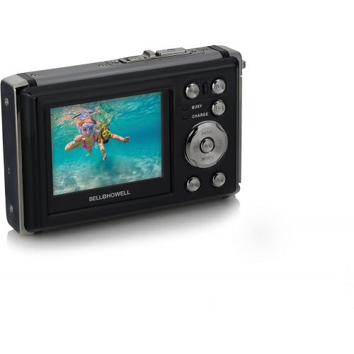  [아마존베스트]Bell+Howell WP20-BK Splash3 20 Mega Pixels Waterproof Underwater Digital Camera with Full 1080p HD Video, 2.4 LCD & 8X Digital Zoom, Black